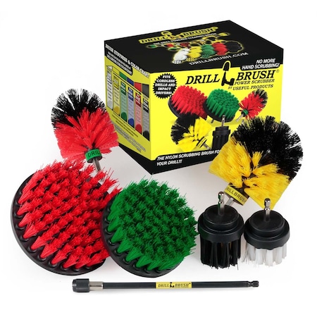 Drill Brush Power Scrubber By Useful Products 7 in W 5 in L Brush, Variety SW2YOG4R5M-L2K-7X-QC-DB